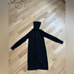 Banana Republic Black Sweater Turtleneck Dress
